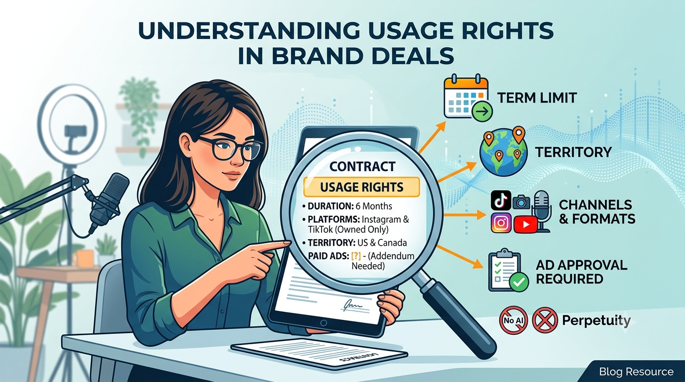 What Usage Rights Actually Mean in a Brand Deal (and What to Check Before You Sign)