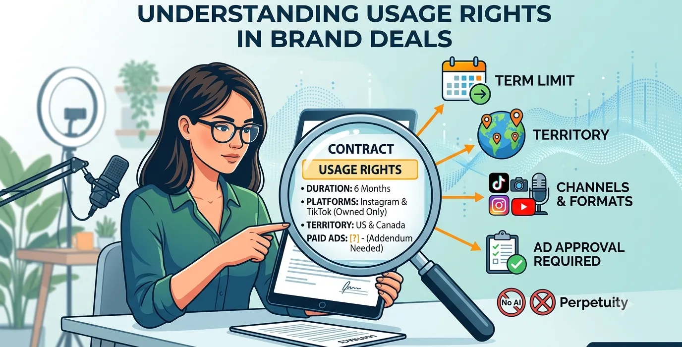 What Usage Rights Actually Mean in a Brand Deal (and What to Check Before You Sign)